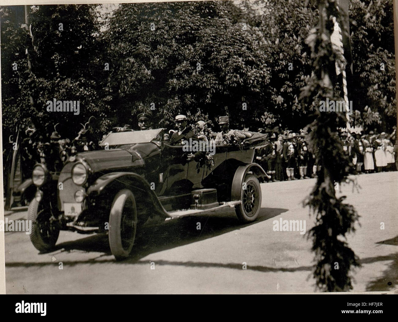 Dans Majestäten Ihrer Besuch Hermagor, Ankunft. (4-6.1917.) 15798908) Banque D'Images