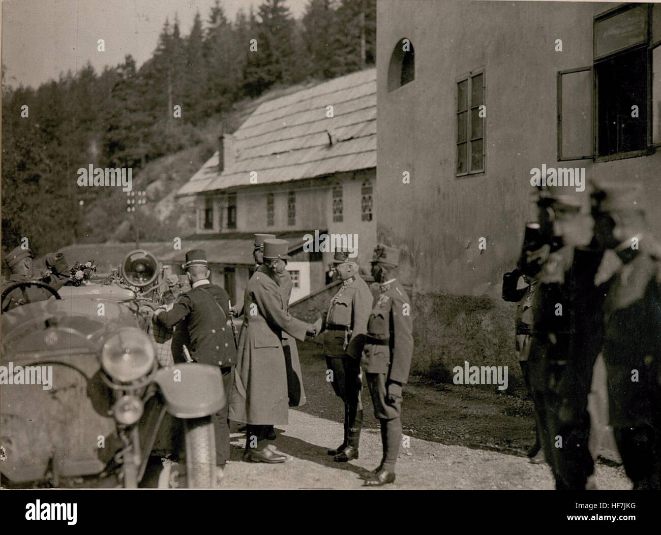 Dans Kaiserbesuch Stückl. (Weissenfels) Accueil Sr.Majestät suis 4-6.1917 durch Sr.Kaisrl.Hoheit Erzh.Peter Ferdinand und Heinrich Ferdinand. 15798838) Banque D'Images