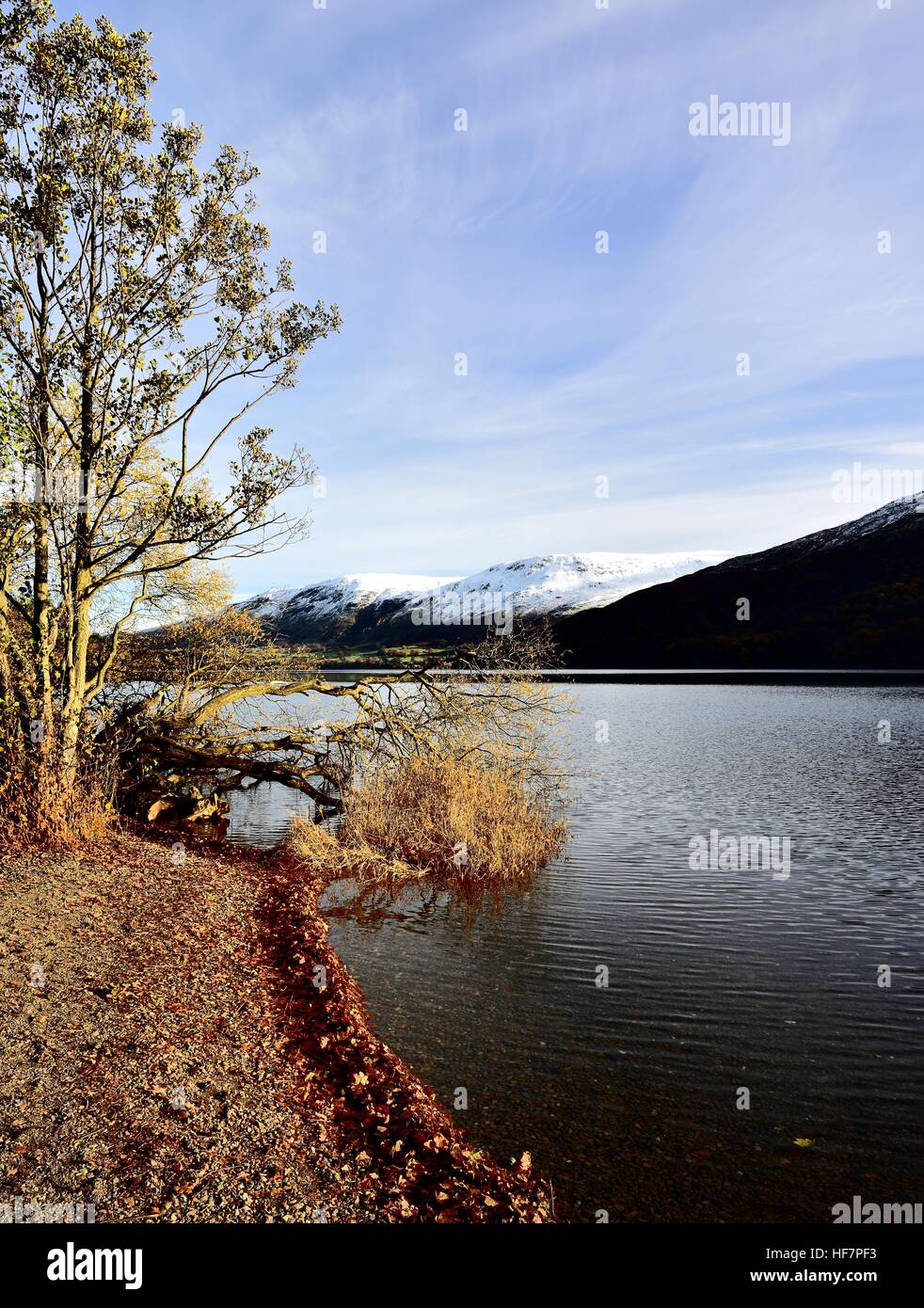 La neige sur le nord du Lake District Fells Banque D'Images