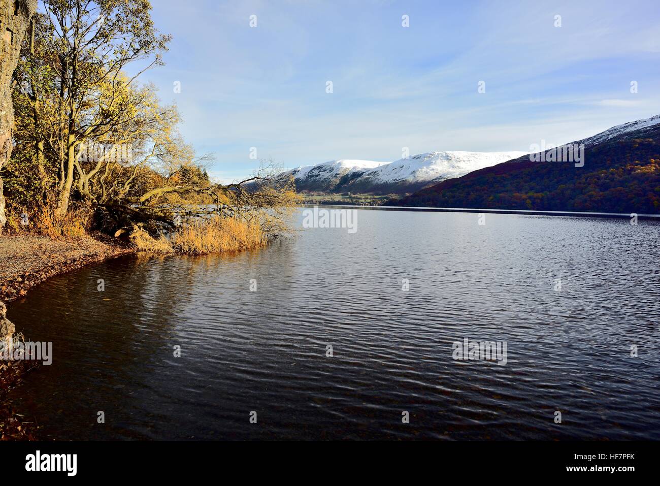 La neige sur le nord du Lake District Fells Banque D'Images