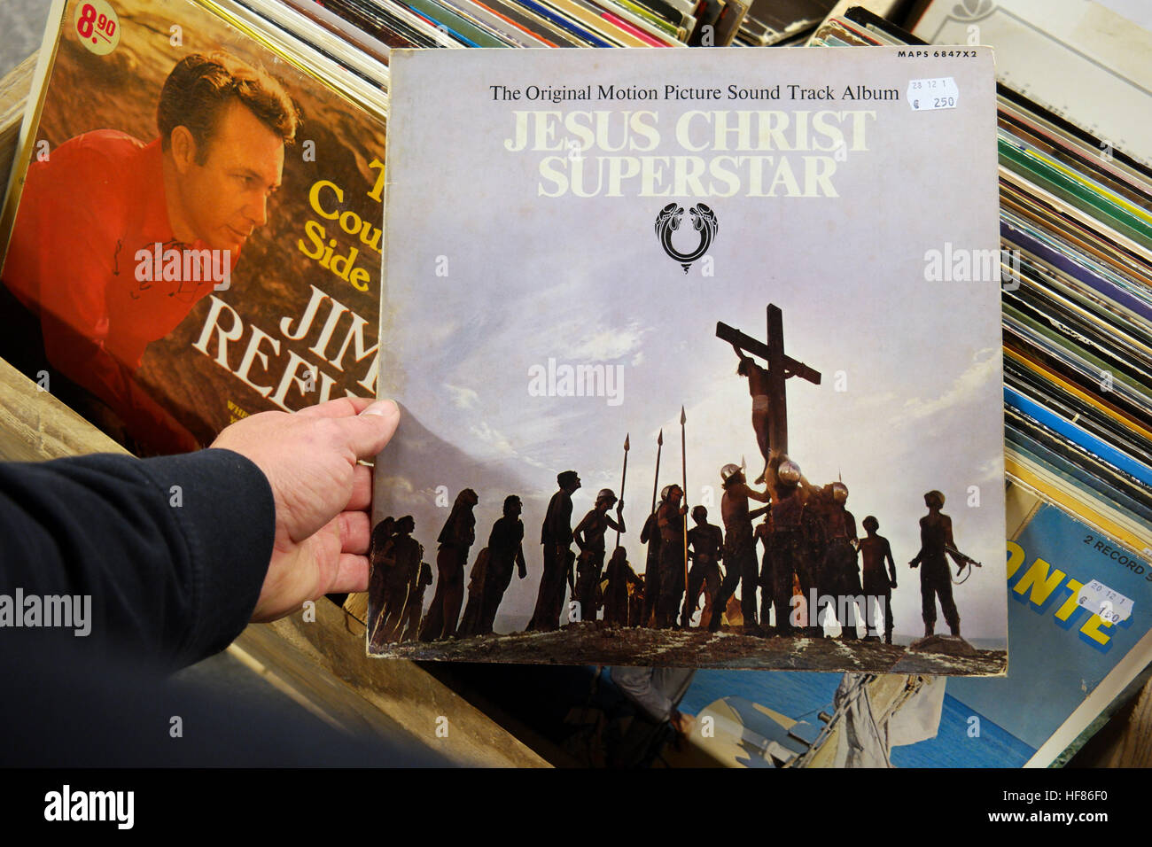 L'original motion picture Sound Track Album : Jésus Christ Superstar Banque D'Images
