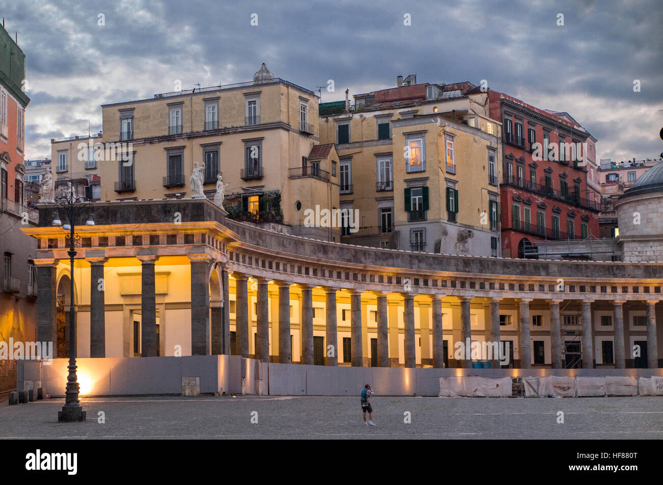 San Francesco di Paola à Piazza del Plebiscito Naples Italie Banque D'Images