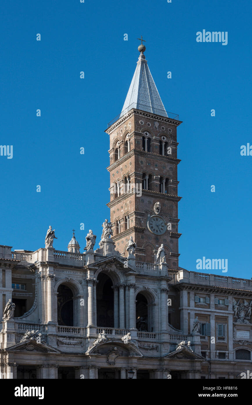 La cathédrale Santa Maria Maggiore Rome Lazio Italie Banque D'Images