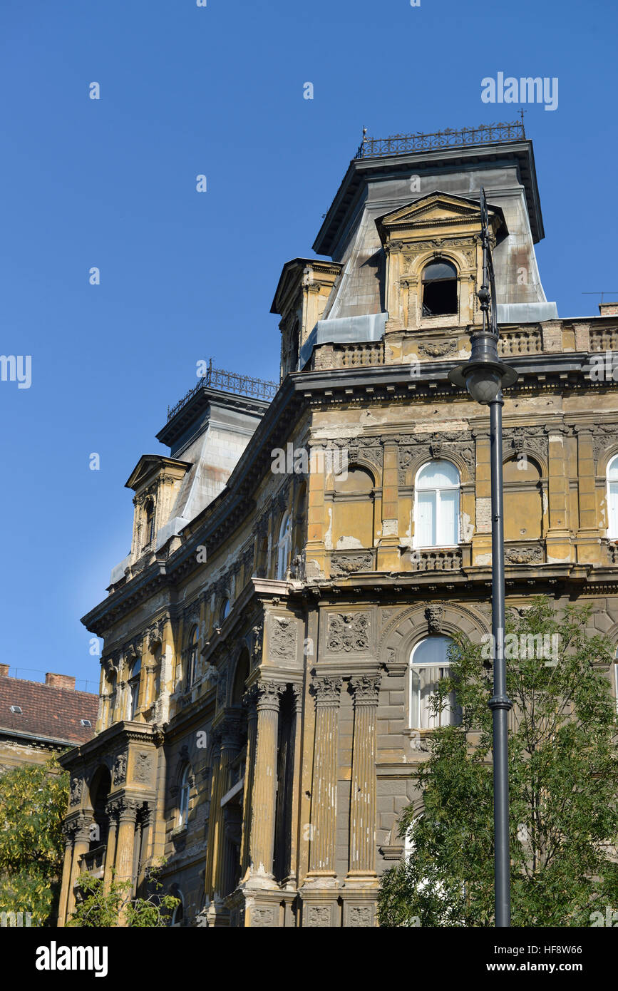 Koeroend Altbau, Kodaly, Budapest, Hongrie, l'ancien bâtiment, la Hongrie Banque D'Images