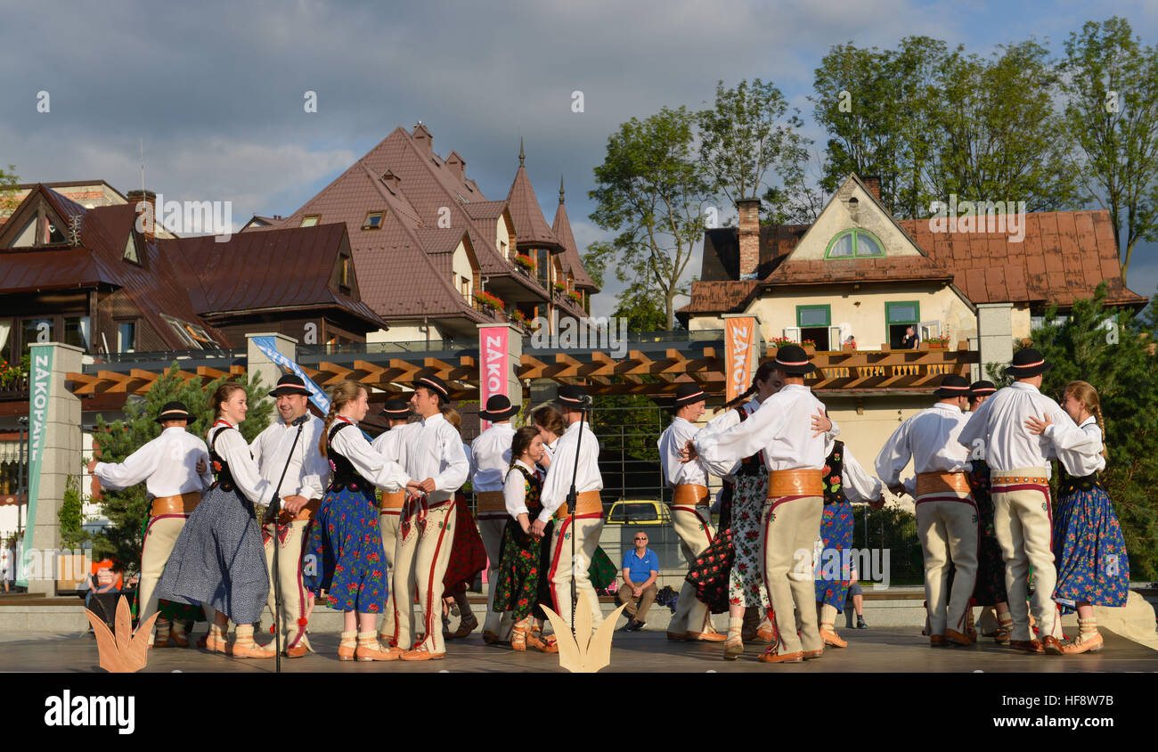Bergfolklore Festival der, Zakopane, Polen , Festival du folklore de montagne, Pologne Banque D'Images
