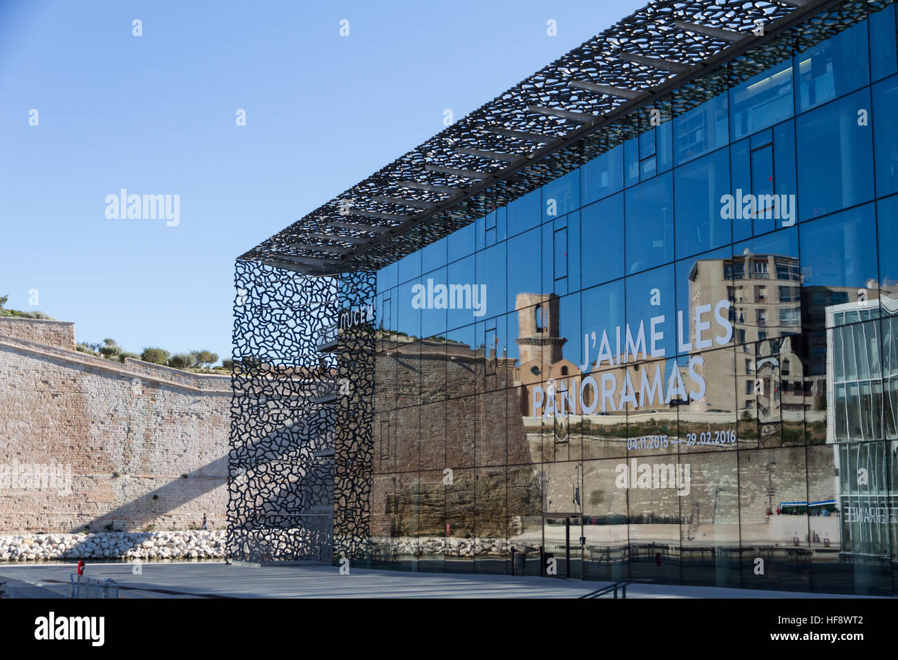 Marseille, France - le 20 septembre 2015 ; le Musée des civilisations de l'Europe et de la Méditerranée (Mucem) à Marseille, sud de la France Banque D'Images