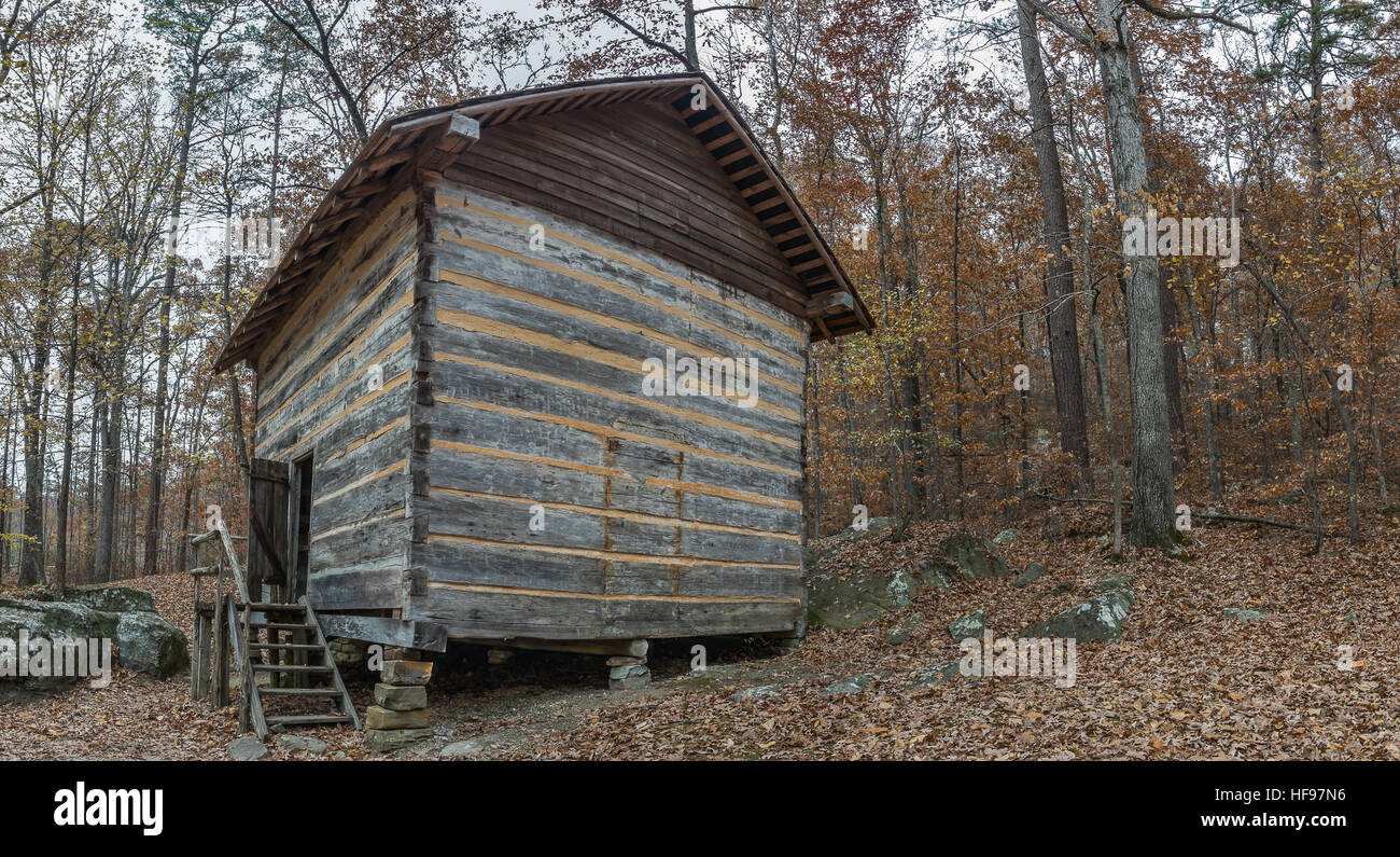 Pioneer Log Cabin. Banque D'Images