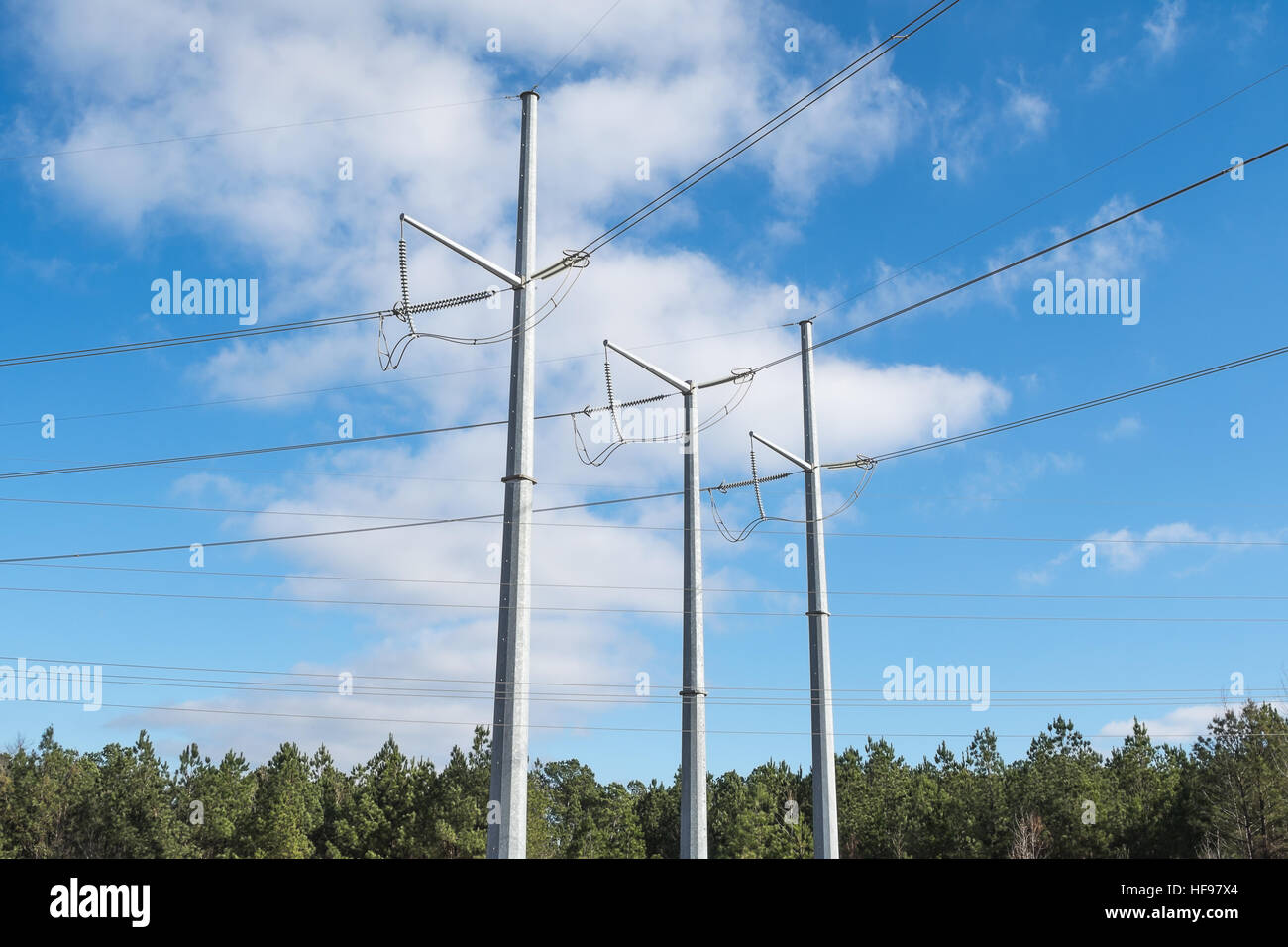 L'infrastructure d'alimentation électrique. Banque D'Images