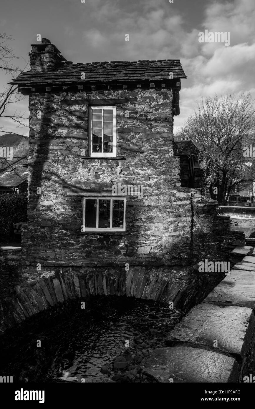 Chambre pont enjambant Stock Ghyll, Ambleside, Lake District, Cumbria Banque D'Images