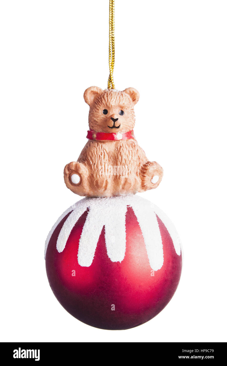 Jouet de Noël isolé sur fond blanc Banque D'Images Jouet de Noël isolé sur fond blanc Banque D'Images
