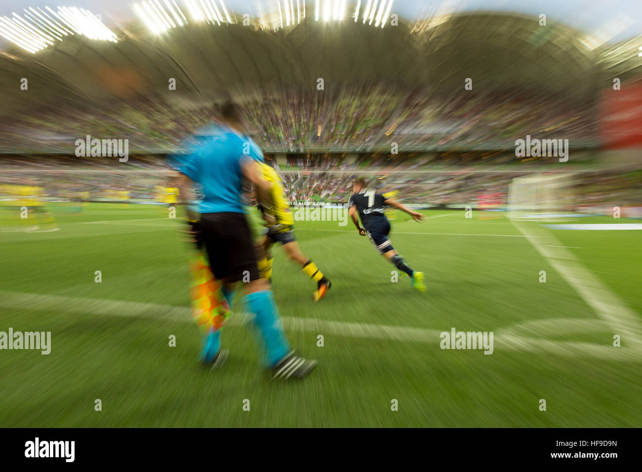 MELBOURNE, AUSTRALIE - 28 DÉCEMBRE : Hyundai A-League, Round 12. Melbourne Victory vs Central Coast Mariners. Photo : Dave Hewison Banque D'Images