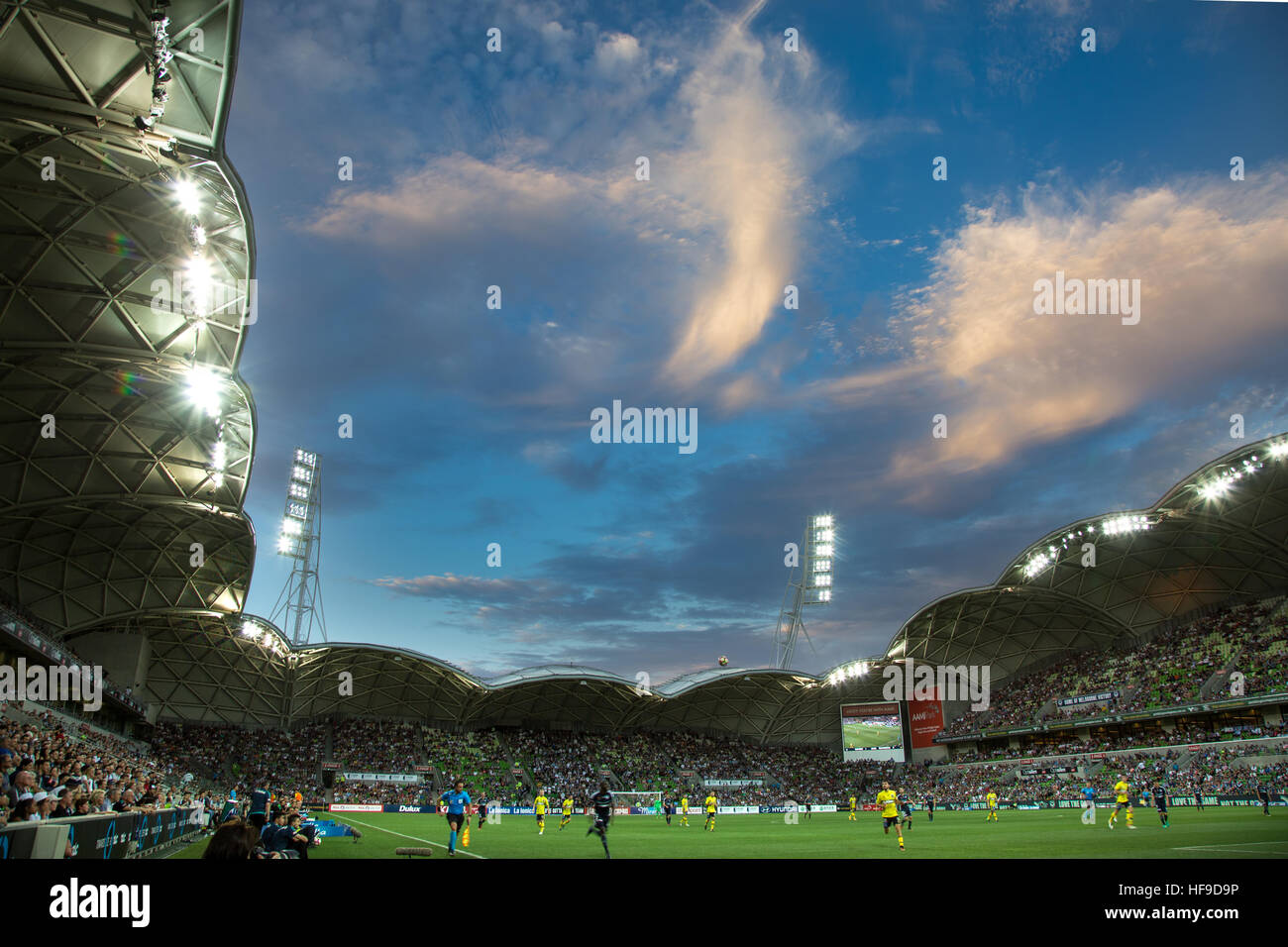 MELBOURNE, AUSTRALIE - 28 DÉCEMBRE : Hyundai A-League, Round 12. Melbourne Victory vs Central Coast Mariners. Photo : Dave Hewison Banque D'Images