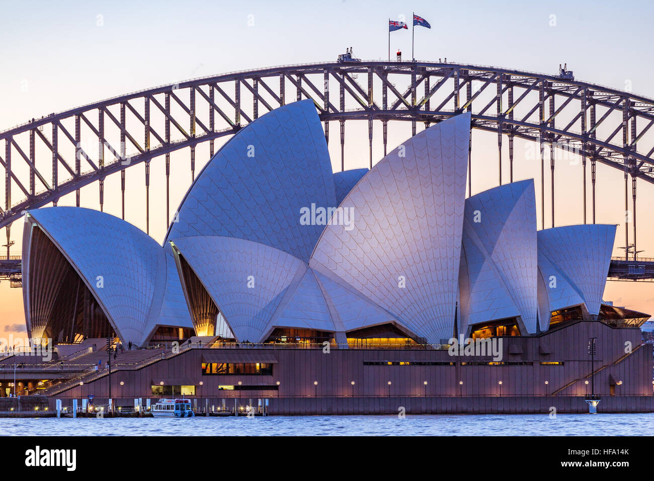 Sydney, ville au coucher du soleil, de l'Australie Banque D'Images