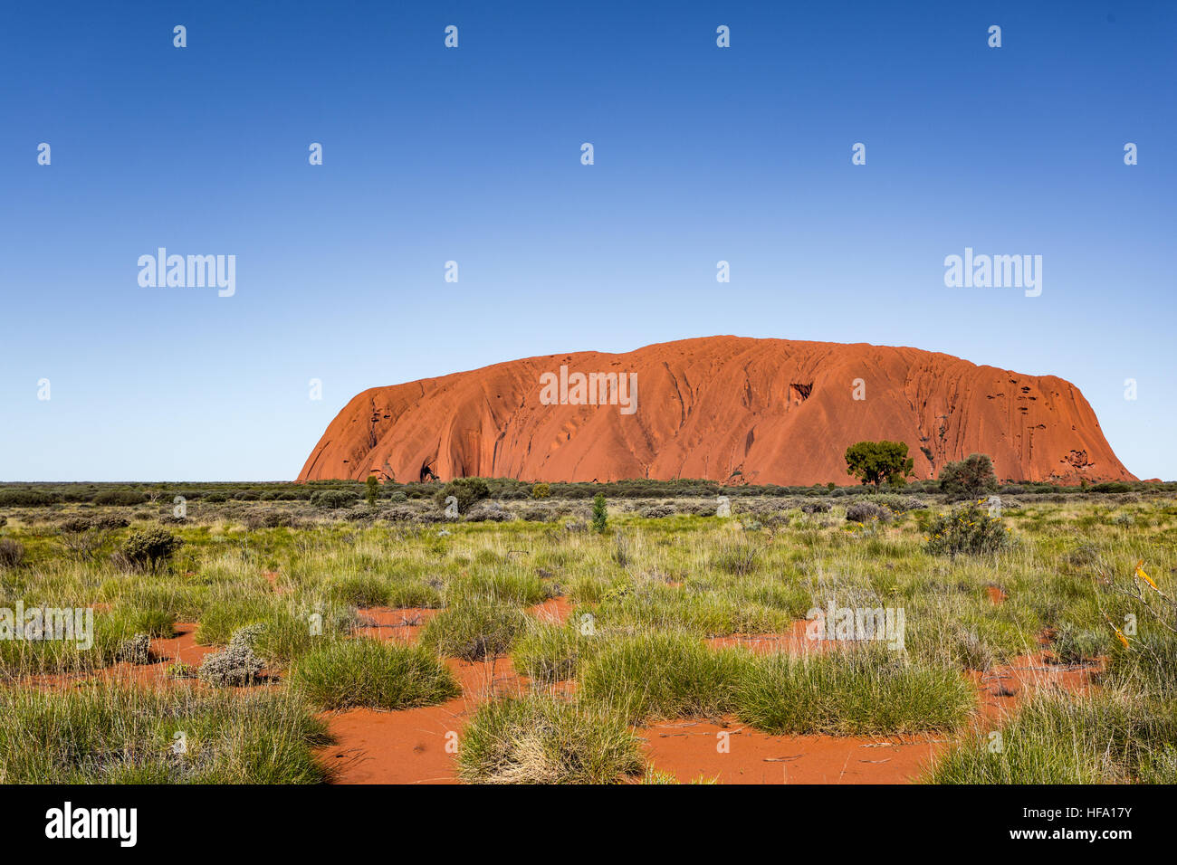 Uluru, Centre Rouge, Territoire du Nord, Australie. Banque D'Images