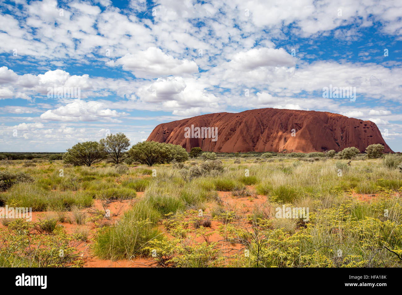 Uluru, Centre Rouge, Territoire du Nord, Australie. Banque D'Images