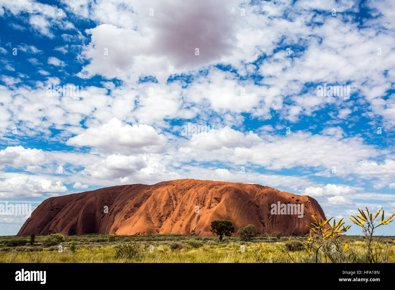 Uluru, Centre Rouge, Territoire du Nord, Australie. Banque D'Images