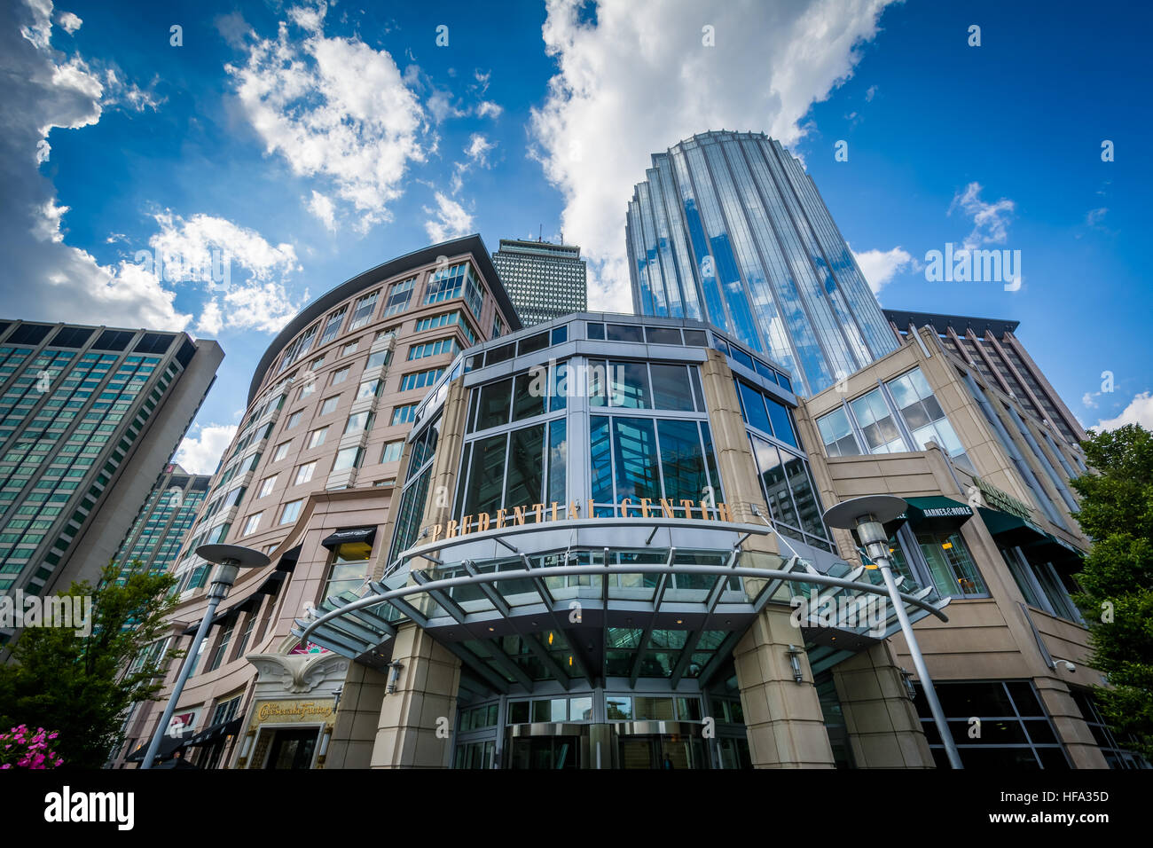 Prudential Center, dans la région de Back Bay, Boston, Massachusetts. Banque D'Images