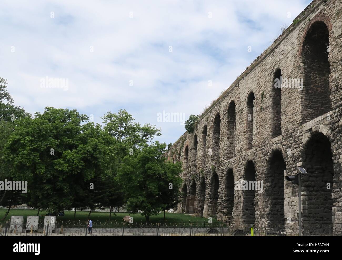 Aqueduc de Valens dans Istanbul-Fatih, Turquie Banque D'Images