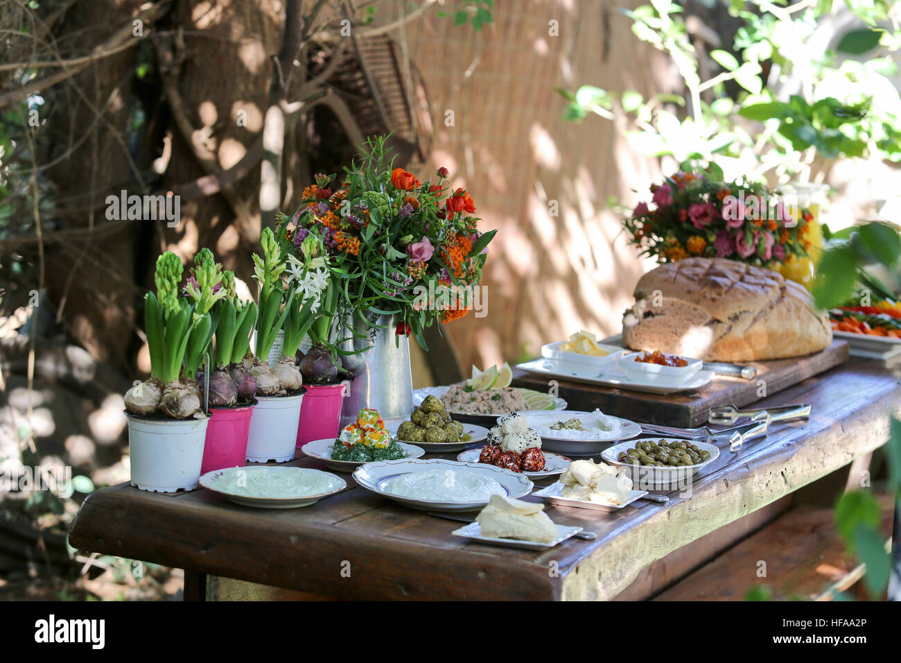 Buffet petit-déjeuner de luxe Banque D'Images