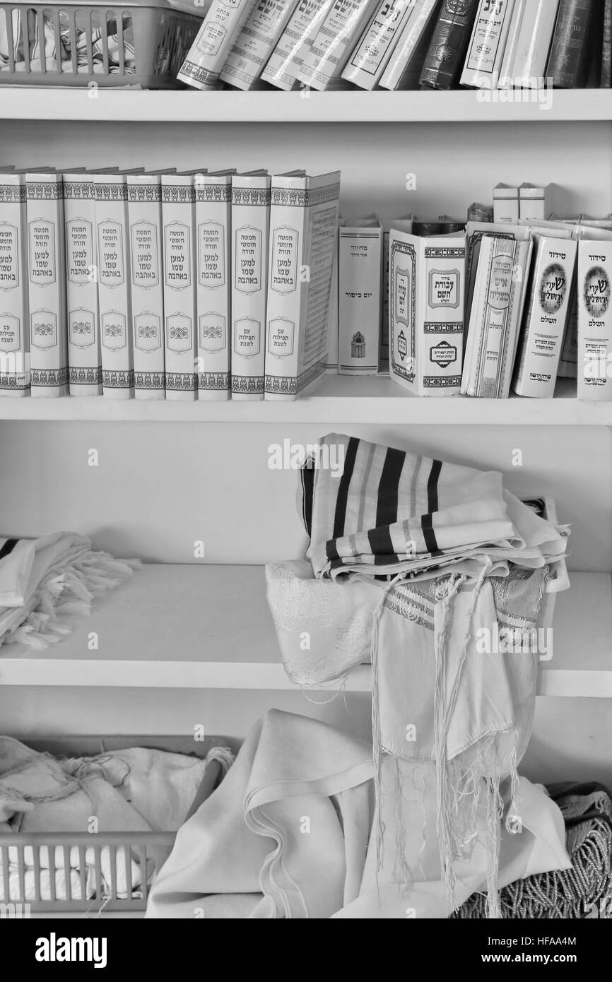 Talith et Sidur rituel juif pour Banque D'Images