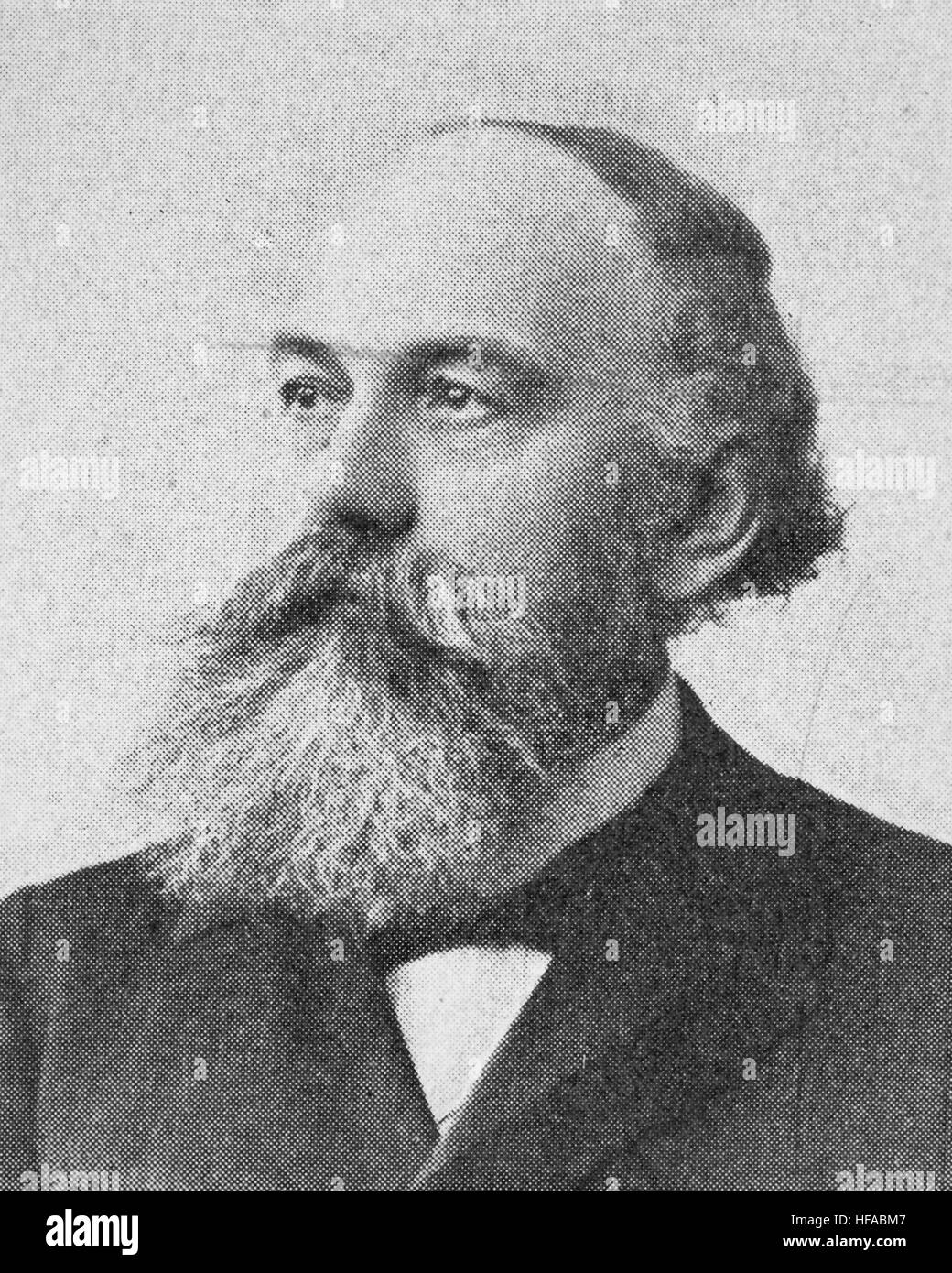 Otto Intze, en 1843-1904, l'ingénieur allemand et enseignant à l'université. Il a enseigné comme professeur de l'ingénierie hydraulique, construction construction et matériaux de construction l'apprentissage, la reproduction photo de l'année 1895, l'amélioration numérique Banque D'Images