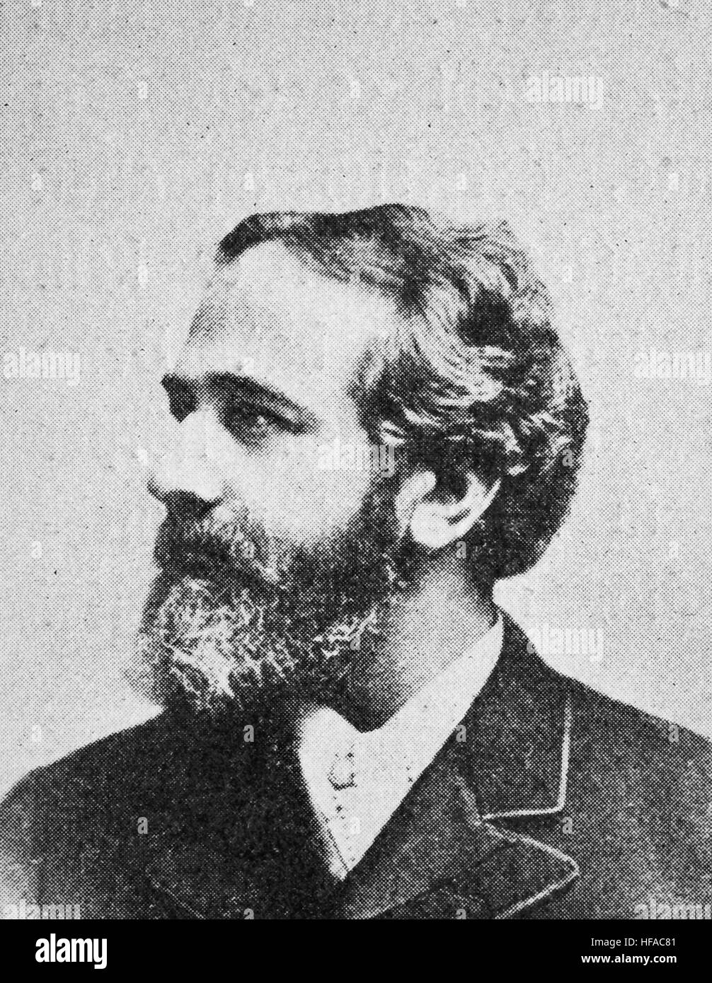 Ludwig Joseph Lujo Brentano, 1844-1931, un éminent économiste allemand et réformateur social, reproduction photo de l'année 1895, l'amélioration numérique Banque D'Images