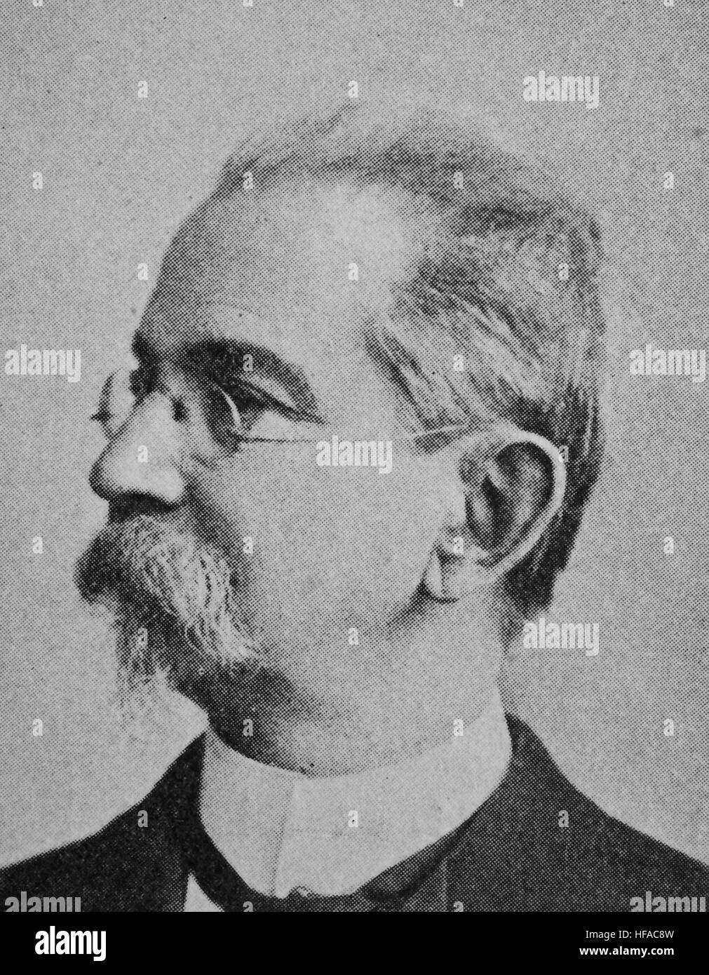 Georg Mayr, en 1841-1925, était un économiste et statisticien, reproduction photo de l'année 1895, l'amélioration numérique Banque D'Images