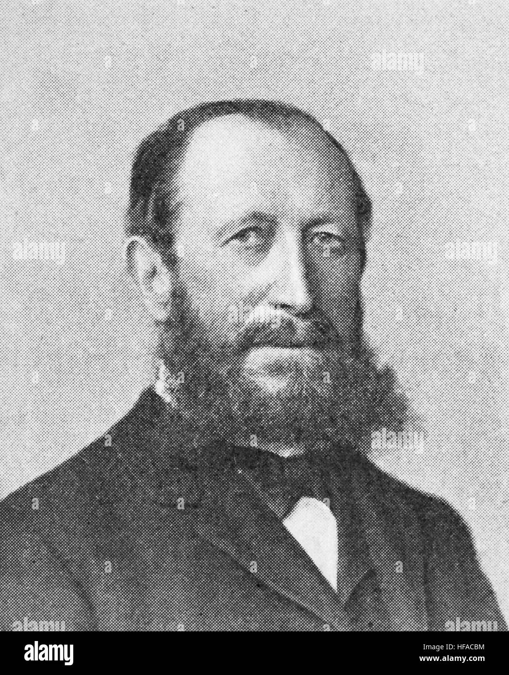 Le sénateur Hermann, 1834 -1911, un interniste allemand, reproduction photo de l'année 1895, l'amélioration numérique Banque D'Images