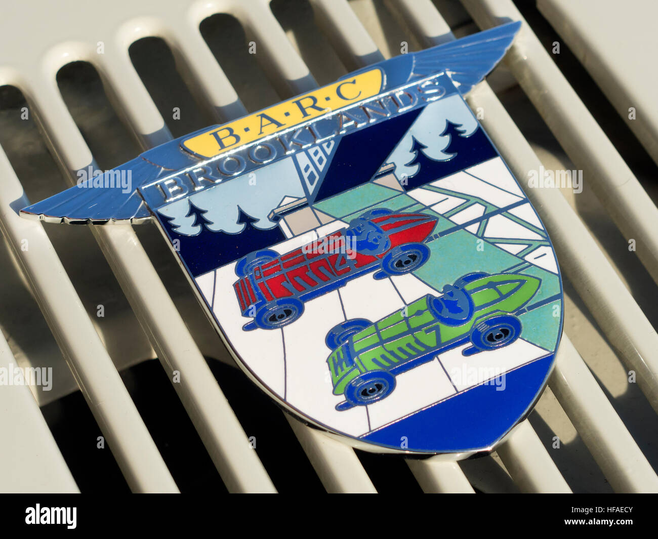 B.A.R.C. Badge de l'automobile de Brooklands. Banque D'Images