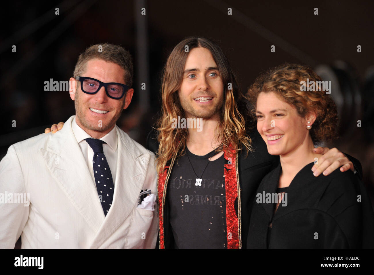 Lapo Elkann, Jared Leto et Ginevra Elkann assistant à la première de 'Dallas Buyers Club, pendant le Festival du Film de Rome 2013, à Rome, Italie. En vedette : Lapo Elkann, Jared Leto, Ginevra Elkann Où : Rome Quand : 09 août 2013 Credit : IPA/WENN.com **Uniquement disponible pour publication au Royaume-Uni, USA, Allemagne, Autriche, Suisse** Banque D'Images