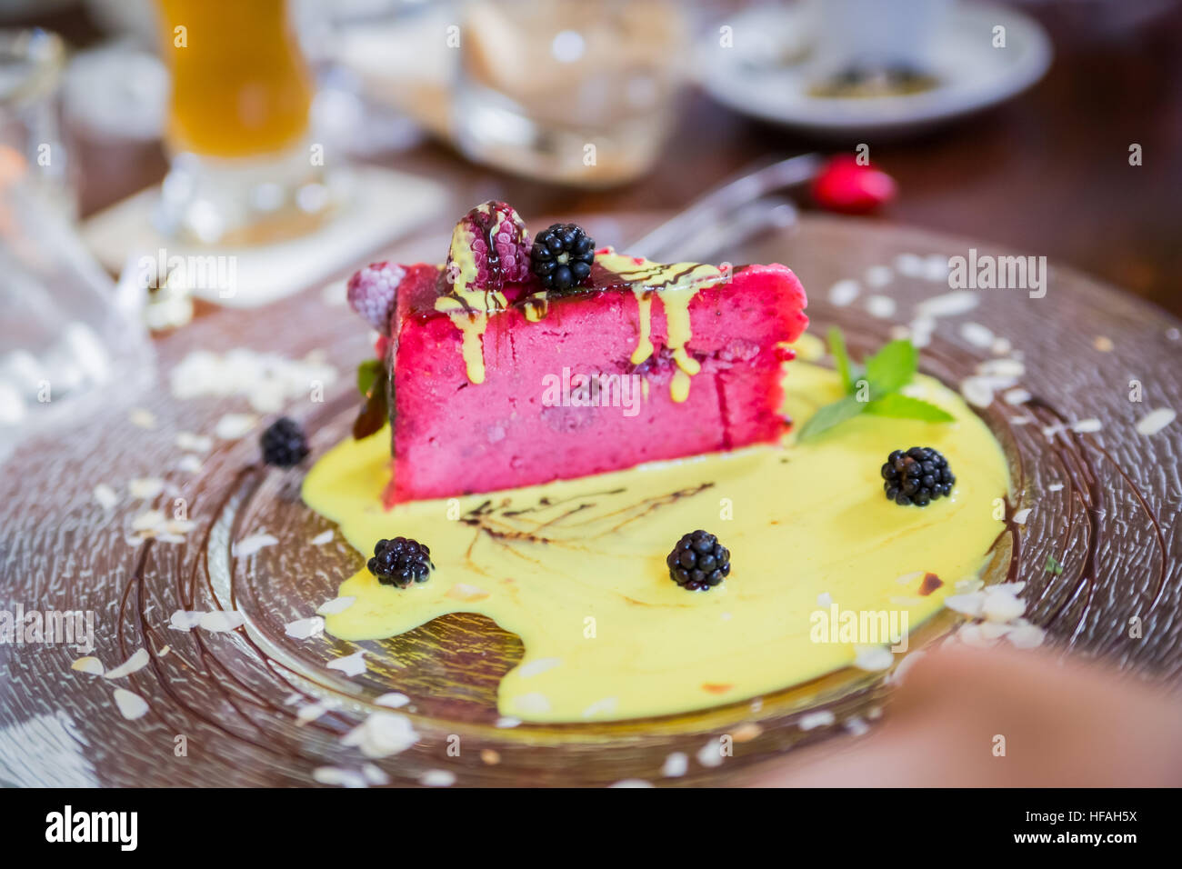 Rose crème glacée Banque D'Images