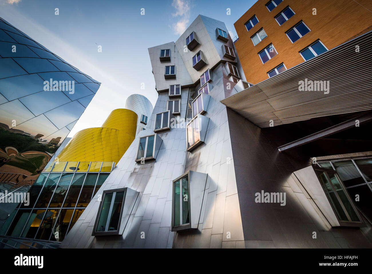 Le Ray et Maria Stata center à l'Institut de Technologie du Massachusetts, à Cambridge, Massachusetts. Banque D'Images