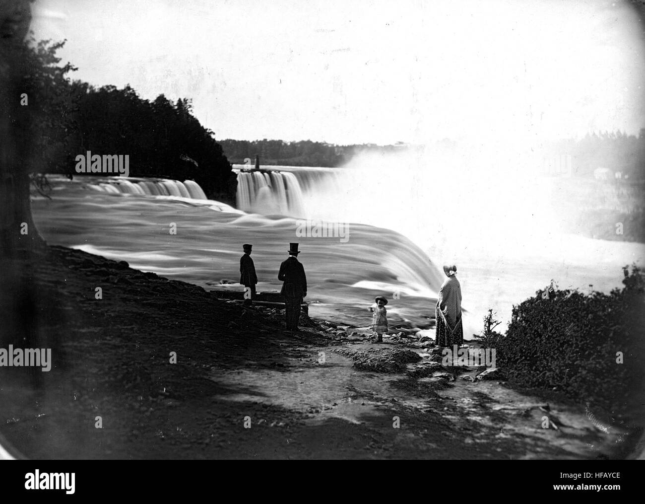 Années 1850, des chutes du Niagara Banque D'Images