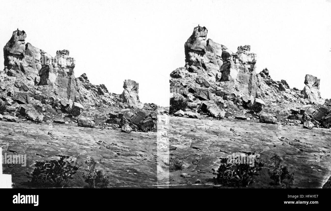 Ruines du légendaire butte sur l'McElmo Montezuma County, Banque D'Images