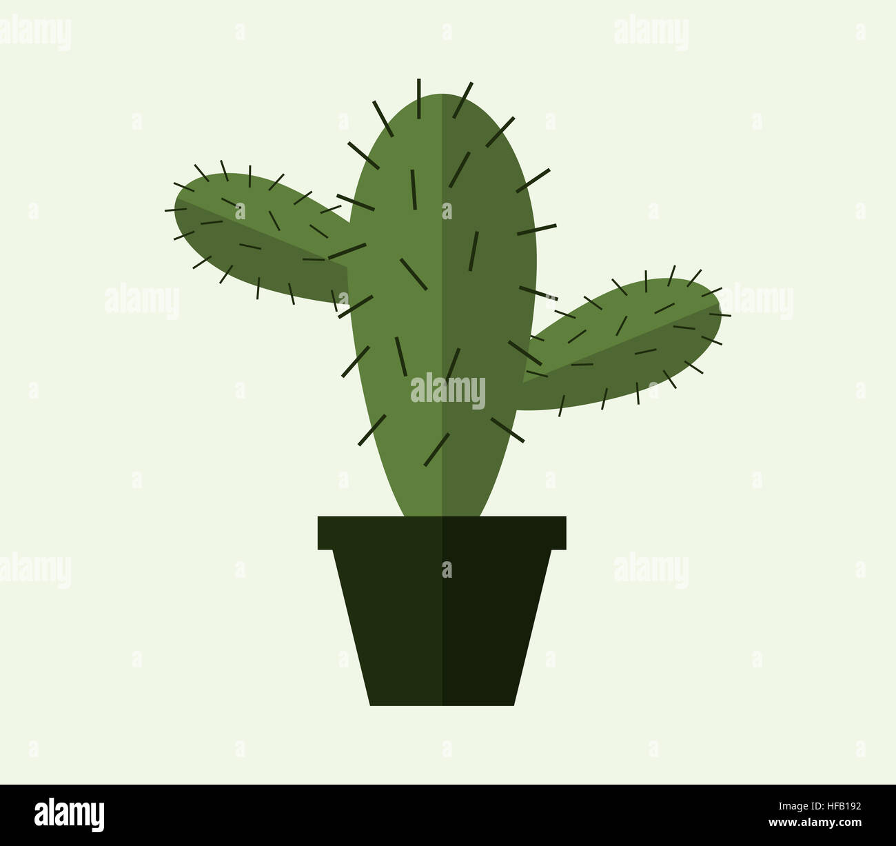 icône de cactus Banque D'Images