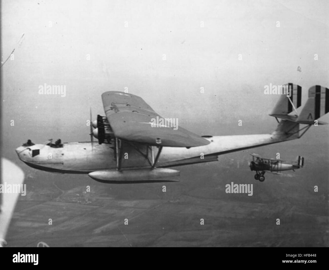 Le Consolidated XPY-1 Admiral était un hydravion de patrouille à long rayon d'action conçu pour la reconnaissance et le transport maritimes. Développé dans les années 1930, il comportait une conception à ailes hautes, plusieurs moteurs et des cabines fermées pour l'équipage et les passagers. Banque D'Images