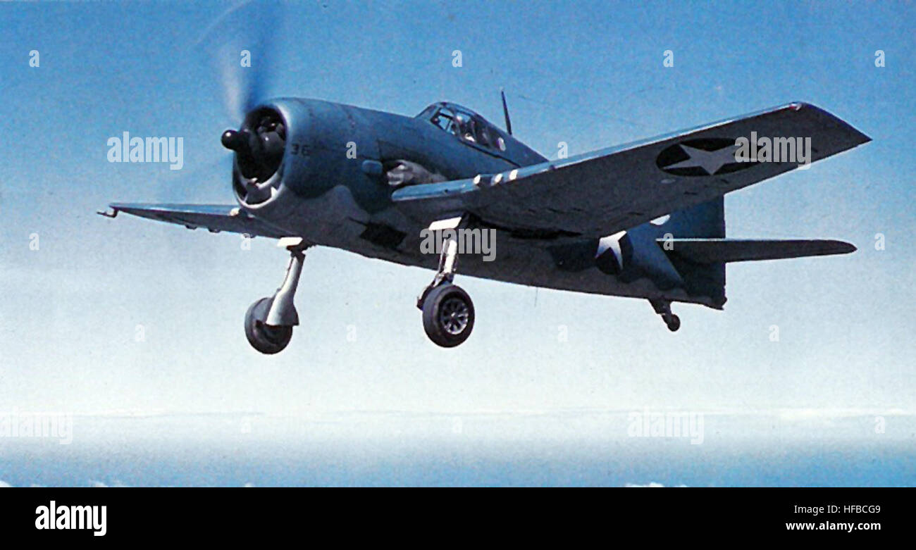 F6F-3 sur l'île au trésor 1942 Banque D'Images