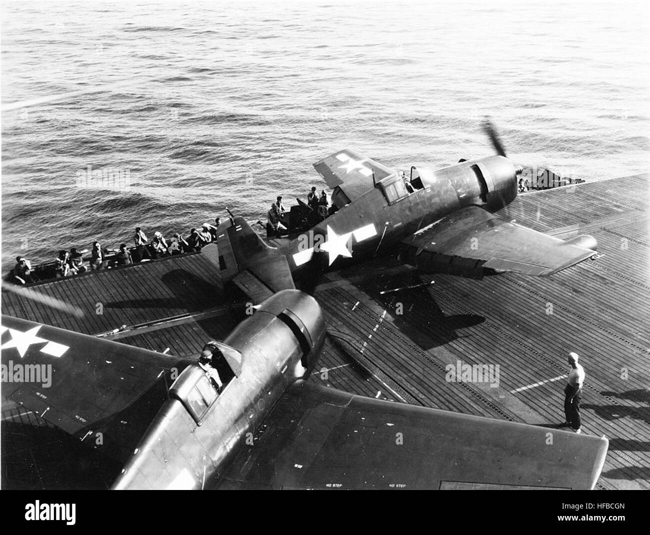 F6F-5N F6F-5 CVE-87 1944-45 Banque D'Images