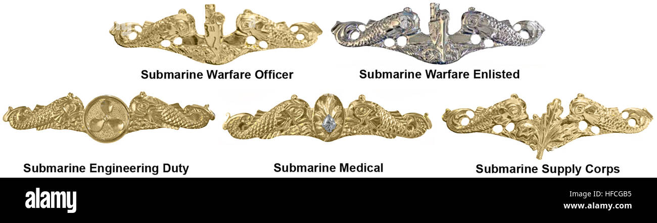 Insigne de la marine sous-marine Banque D'Images