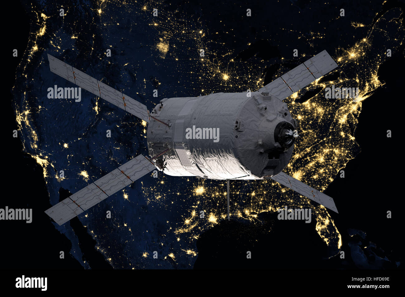 Vaisseaux Cargo - Le véhicule de transfert automatique sur la planète Terre. Banque D'Images