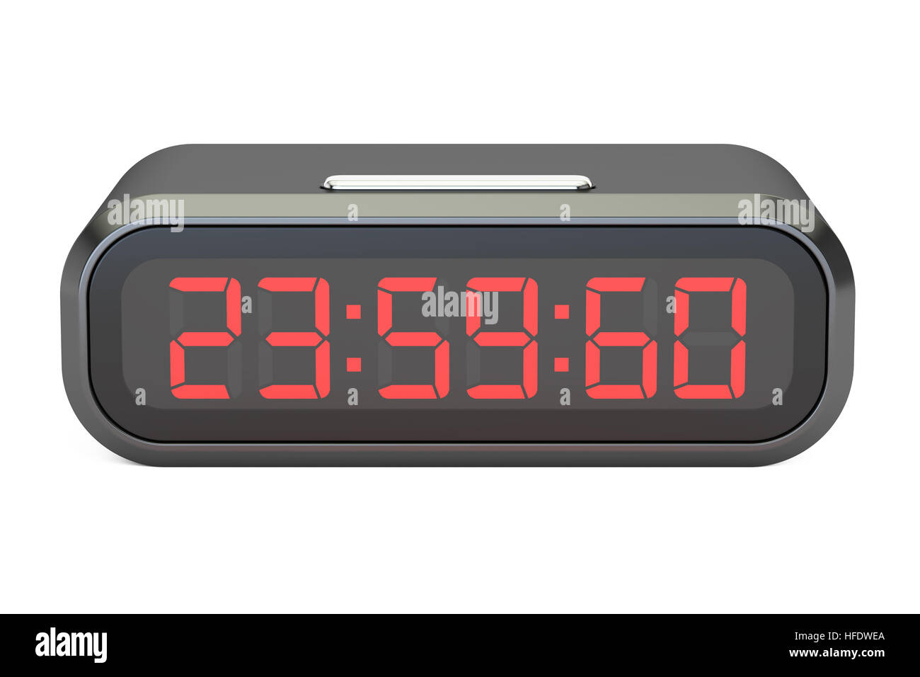 Seconde intercalaire sur watches concept, rendu 3D isolé sur fond blanc Banque D'Images