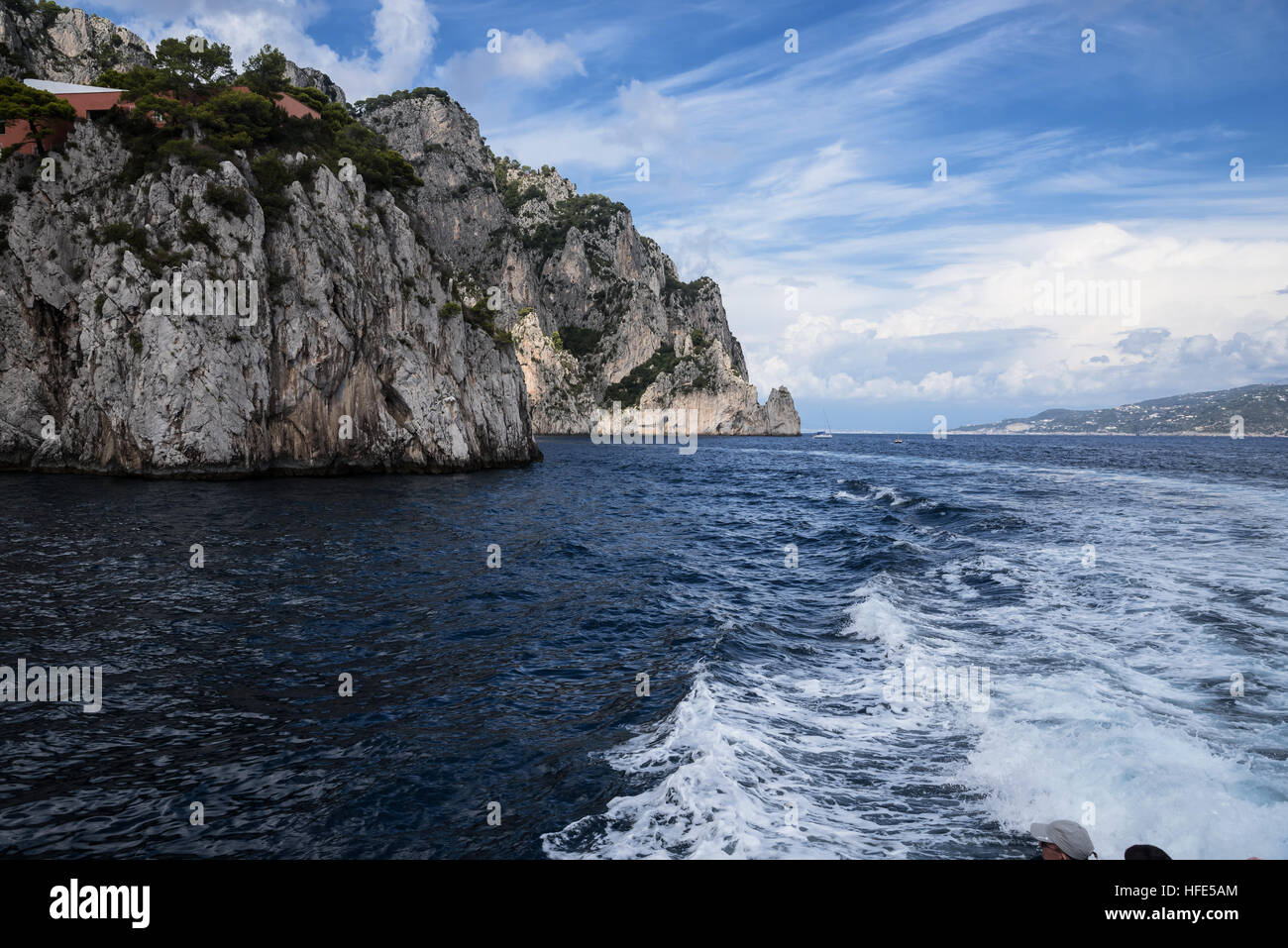Des excursions à terre près de Capri, une île, Baie de Naples, Italie, Europe Banque D'Images