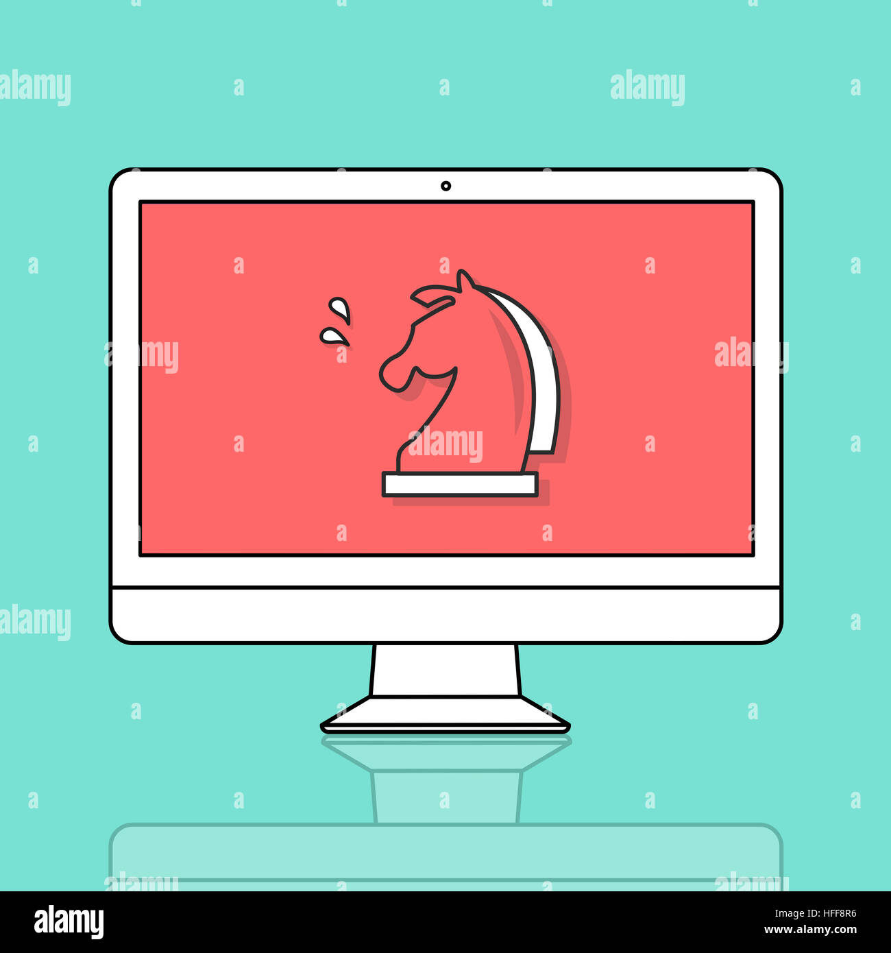 Concept de jeu logique d'échecs Banque D'Images