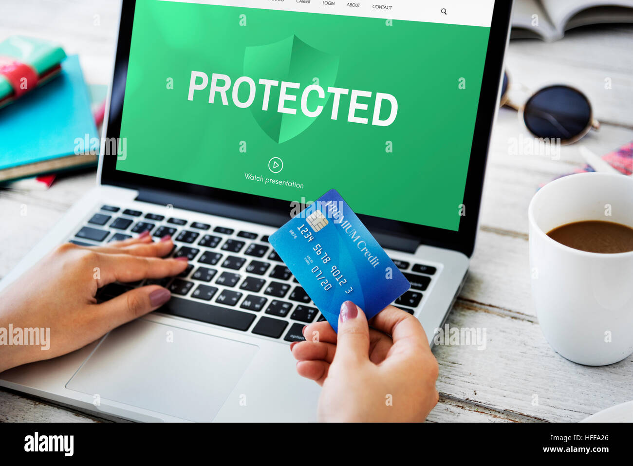 Internet Security Protection Concept protégé Banque D'Images