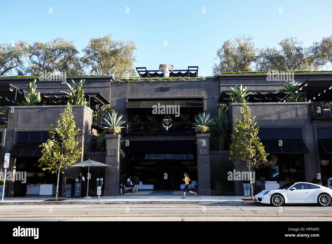 Restoration Hardware home store sur Melrose Avenue à Los Angeles Banque D'Images