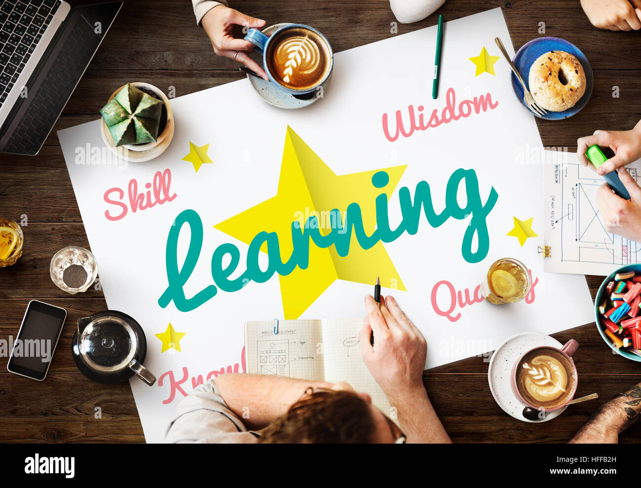 L'apprentissage de compétences développement Knowlerdge Concept Banque D'Images