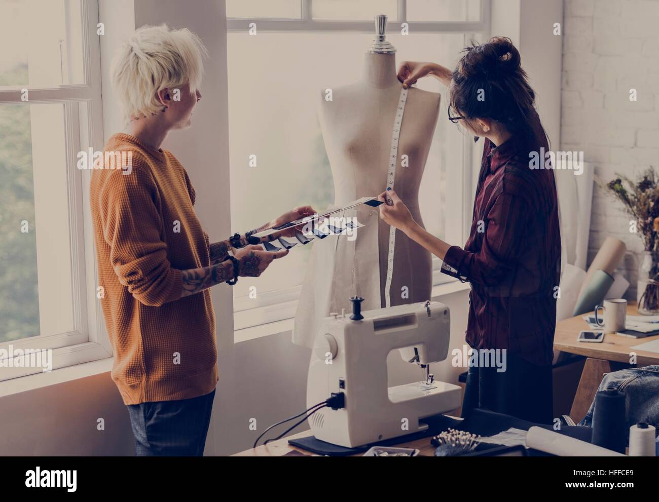 Mannequin Mode Design Concept de mesure Banque D'Images