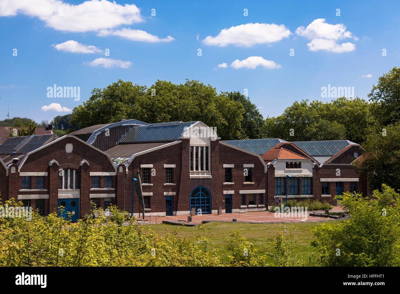 L'Allemagne, l'Herne, culturel et centre d'événements, Salles Flottmann les couloirs ont été construit en 1908 comme une usine de fabrication Banque D'Images