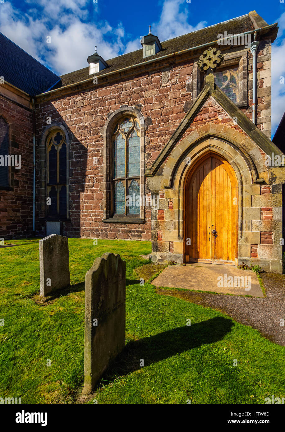 Royaume-uni, Ecosse, Inverness, vue sur la vieille église haute. Banque D'Images