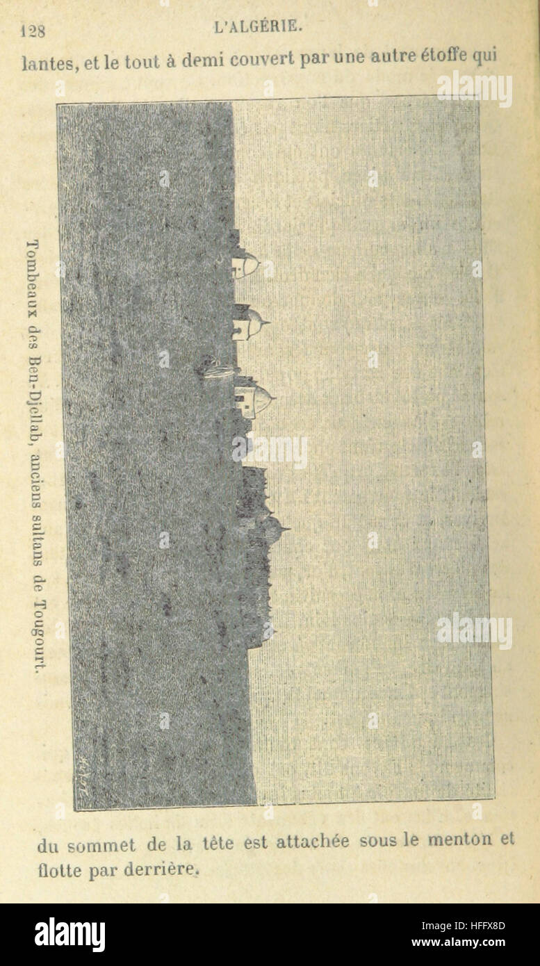 Cette image de 'L'Algérie' illustre la géographie et la culture de l'Algérie, offrant des récits détaillés et des images qui mettent en valeur les paysages et l'histoire du pays. Banque D'Images